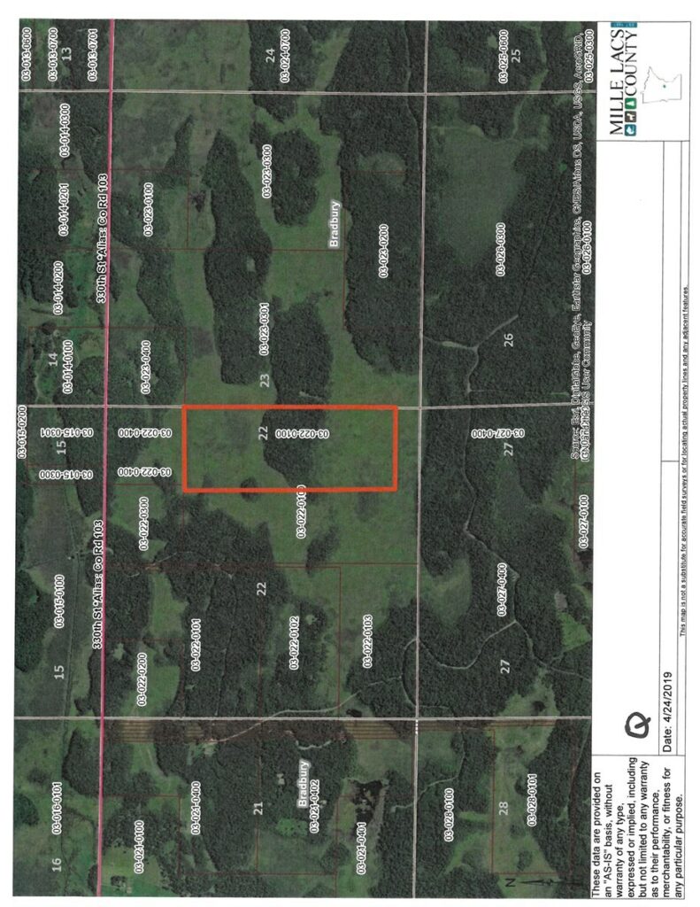 Property photo for land for sale in Mille Lacs County Minnesota