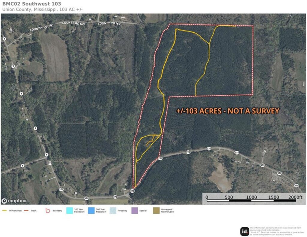 Property photo for land for sale in Union County Mississippi