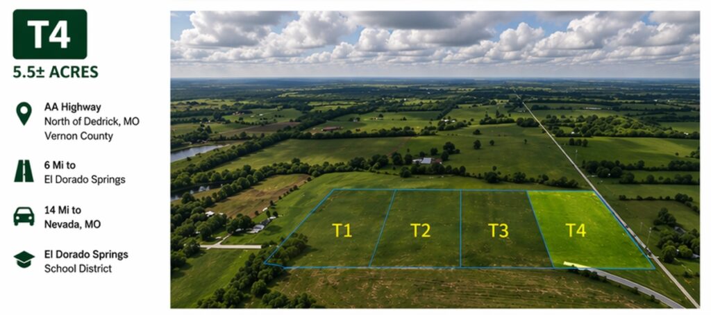 Property photo for land for sale in Vernon County Missouri