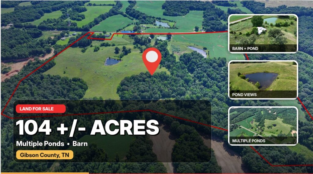 Property photo for land for sale in Gibson County Tennessee