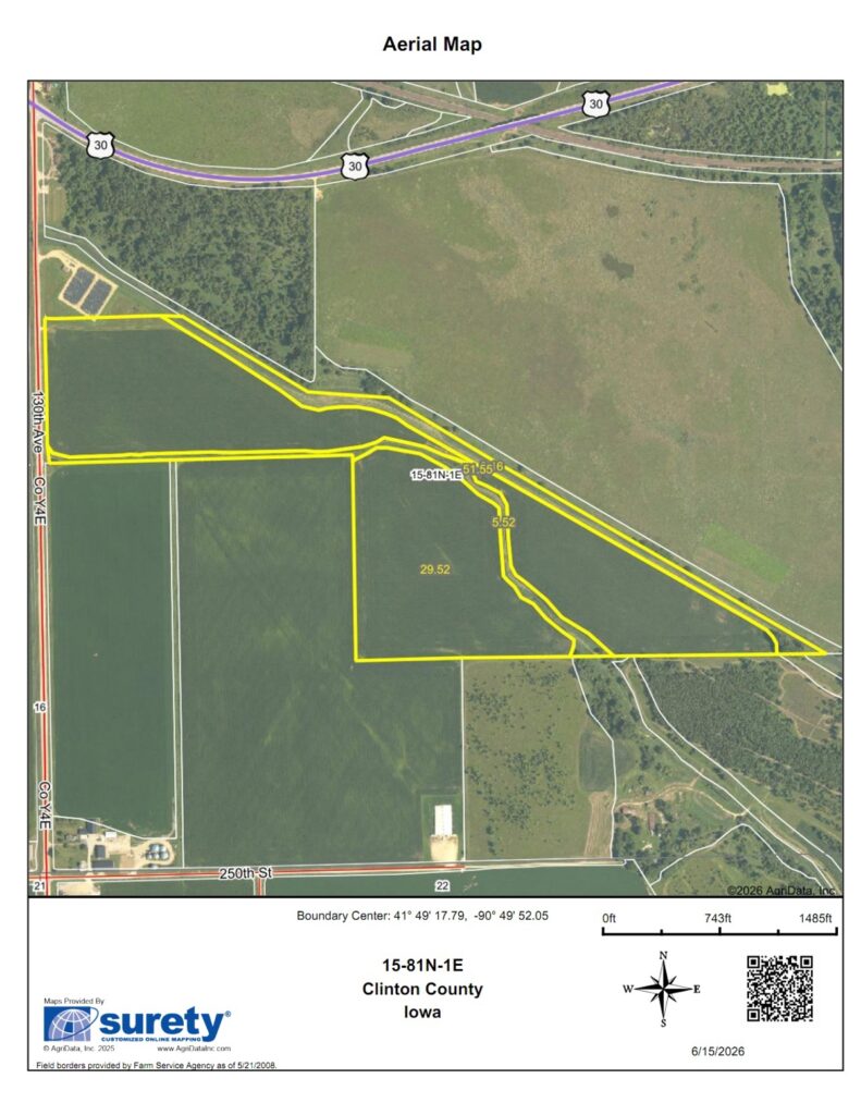 Property photo for land for sale in Clinton County Iowa