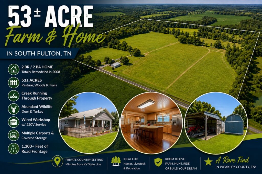 Property photo for land for sale in Weakley County Tennessee