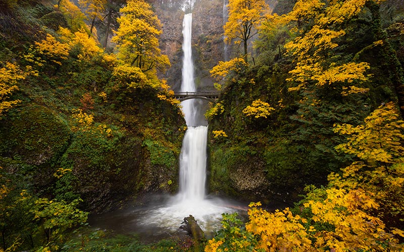 Columbia River Gorge in the fall