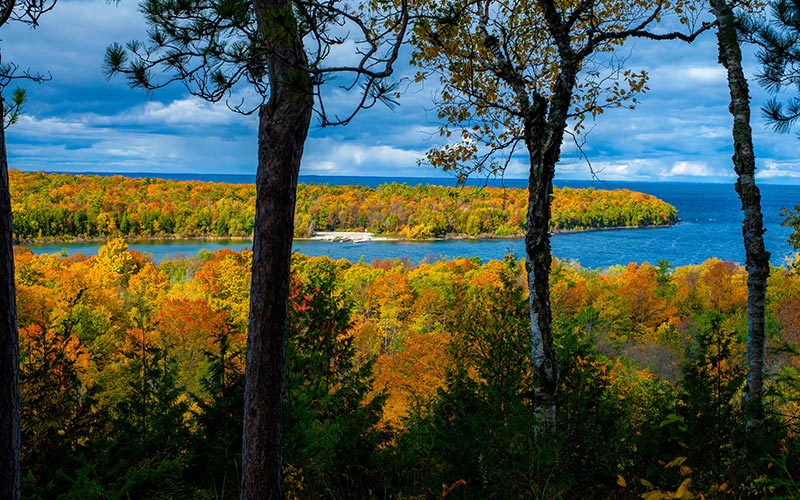Door County, Wisconsin in the fall