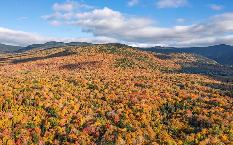 White Mountains, New Hampshire in the fall