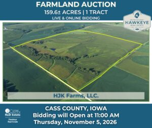 Property photo for land for sale in Cass County Iowa
