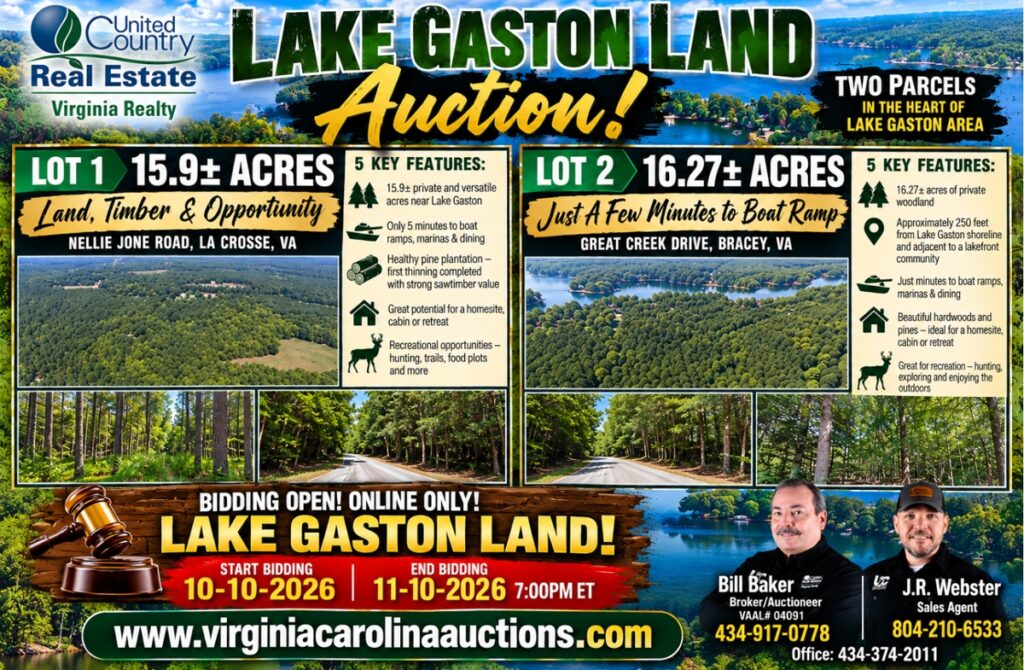 Property photo for land for sale in Mecklenburg County Virginia